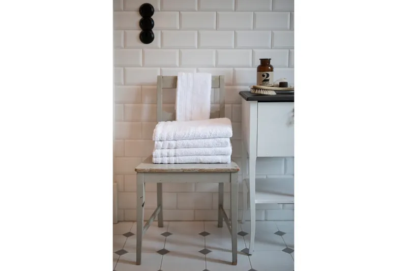 Handduk Corfu Vit - 50 x 70 cm - Textilier & mattor - Badrumstextilier - Handduk