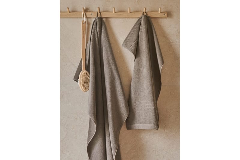 Handduk Helle 50 x 70 cm - Brun - Textilier & mattor - Badrumstextilier - Handduk