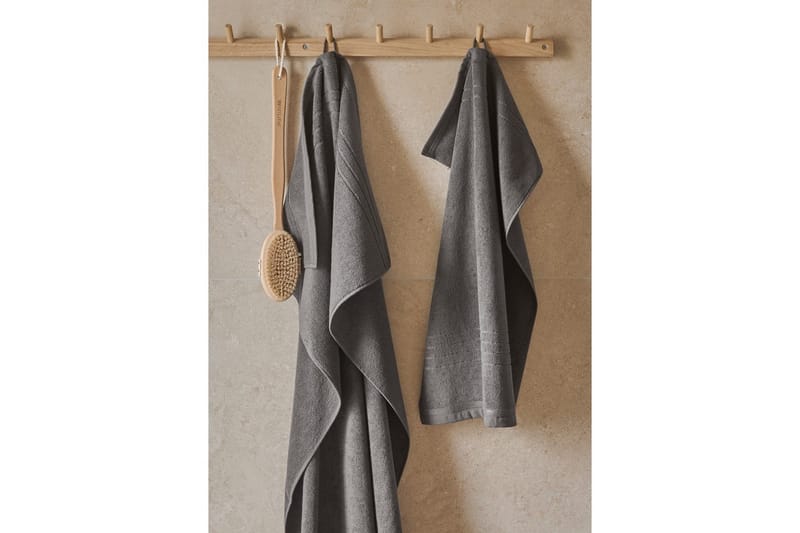 Handduk Helle 50 x 70 cm - Grå - Textilier & mattor - Badrumstextilier - Handduk
