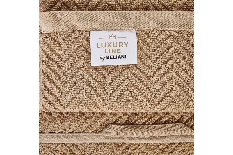 Handduk Mitiaro set om 2 Beige - Beige - Textilier & mattor - Badrumstextilier - Badlakan & badhandduk