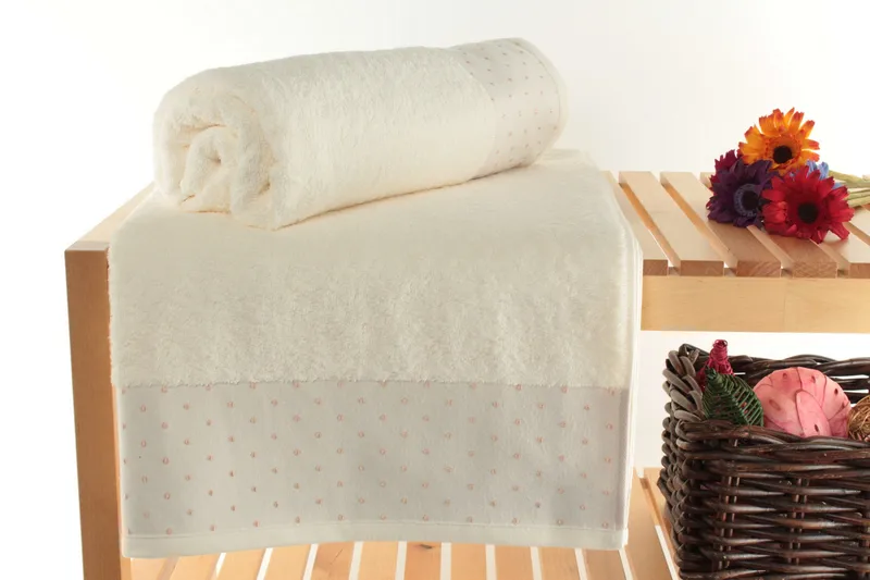 Landercost Badhandduk 2-pack, Beige/Kräm