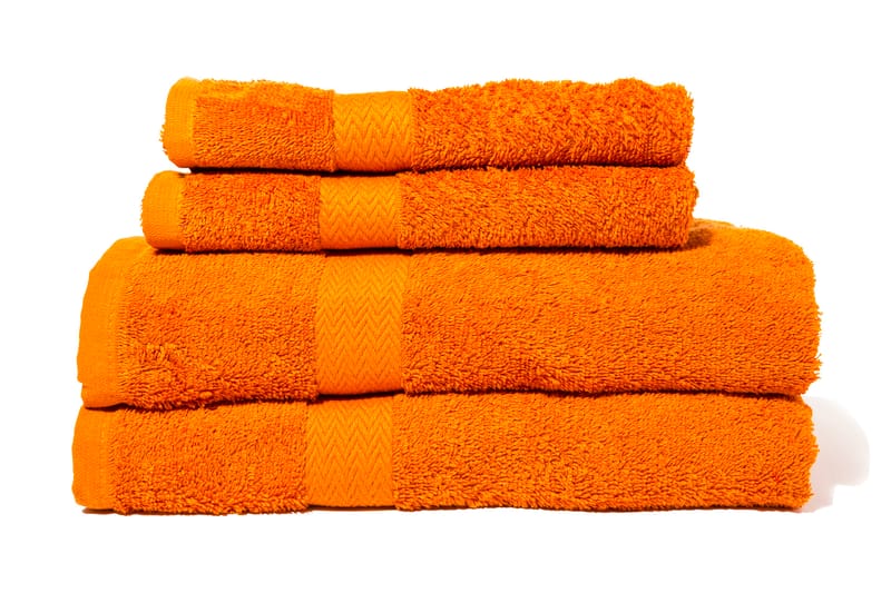 Queen Anne Frotté Handduk 50x30cm Orange - Textilier & mattor - Badrumstextilier - Handduk