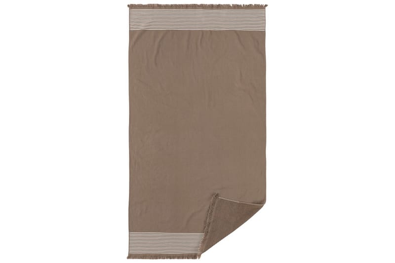 Strandbadlakan Horisont 80 x 160 cm Brun - Brun - Textilier & mattor - Badrumstextilier - Badlakan & badhandduk