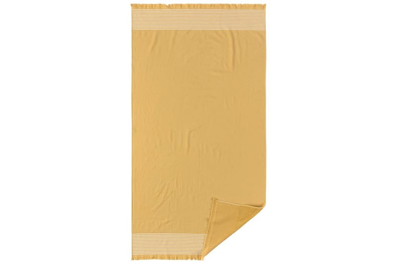 Strandbadlakan Horisont 80 x 160 cm Gul - Gul - Textilier & mattor - Badrumstextilier - Badlakan & badhandduk