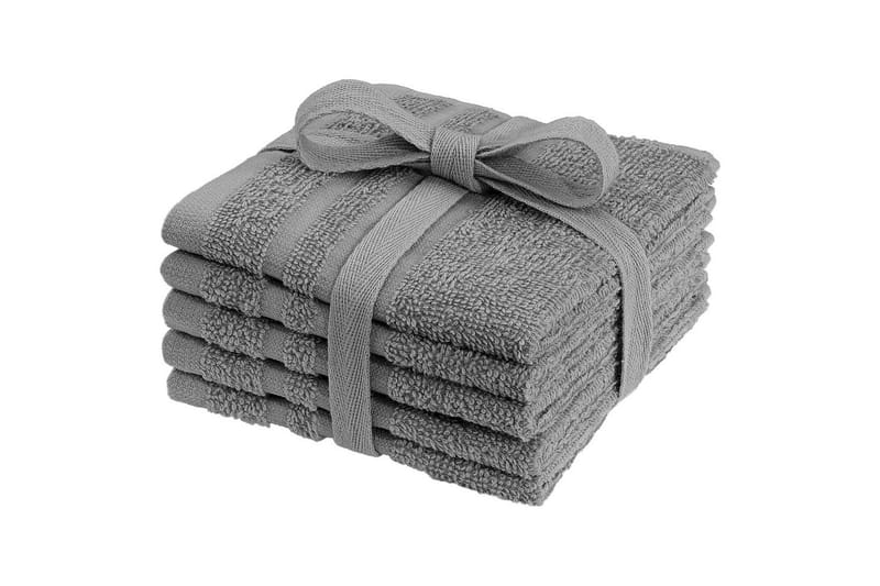 Tvättlappar Basic 25 x 25 cm - Grå - Textilier & mattor - Badrumstextilier - Handduk