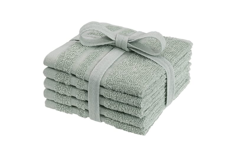 Tvättlappar Basic 25 x 25 cm - Grön - Textilier & mattor - Badrumstextilier - Handduk