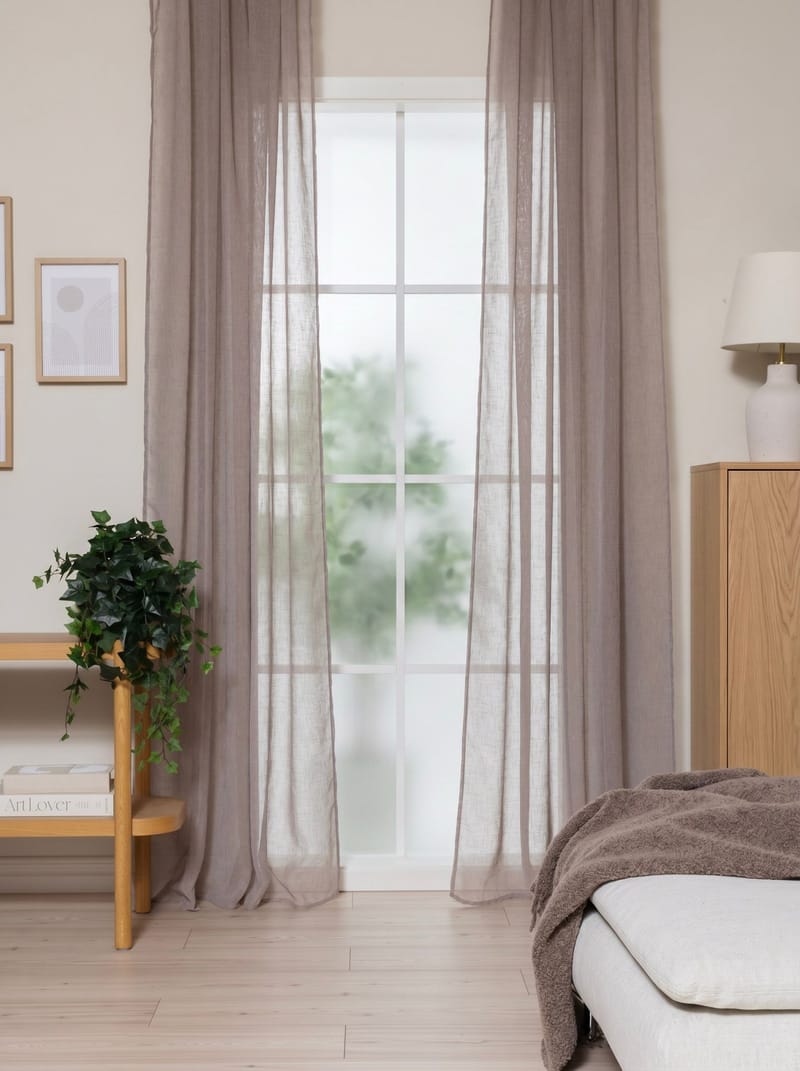 Gardin Alice 140x250 cm - Greige - Textilier & mattor - Gardiner & gardinupphängning