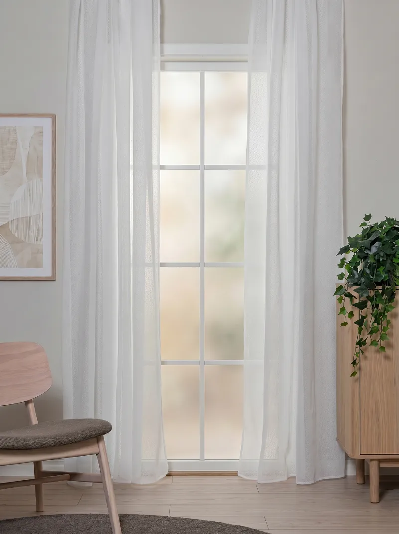 Gardin Alma 140x250 cm - White - Textilier & mattor - Gardiner & gardinupphängning - Gardinlängd - Hällängd