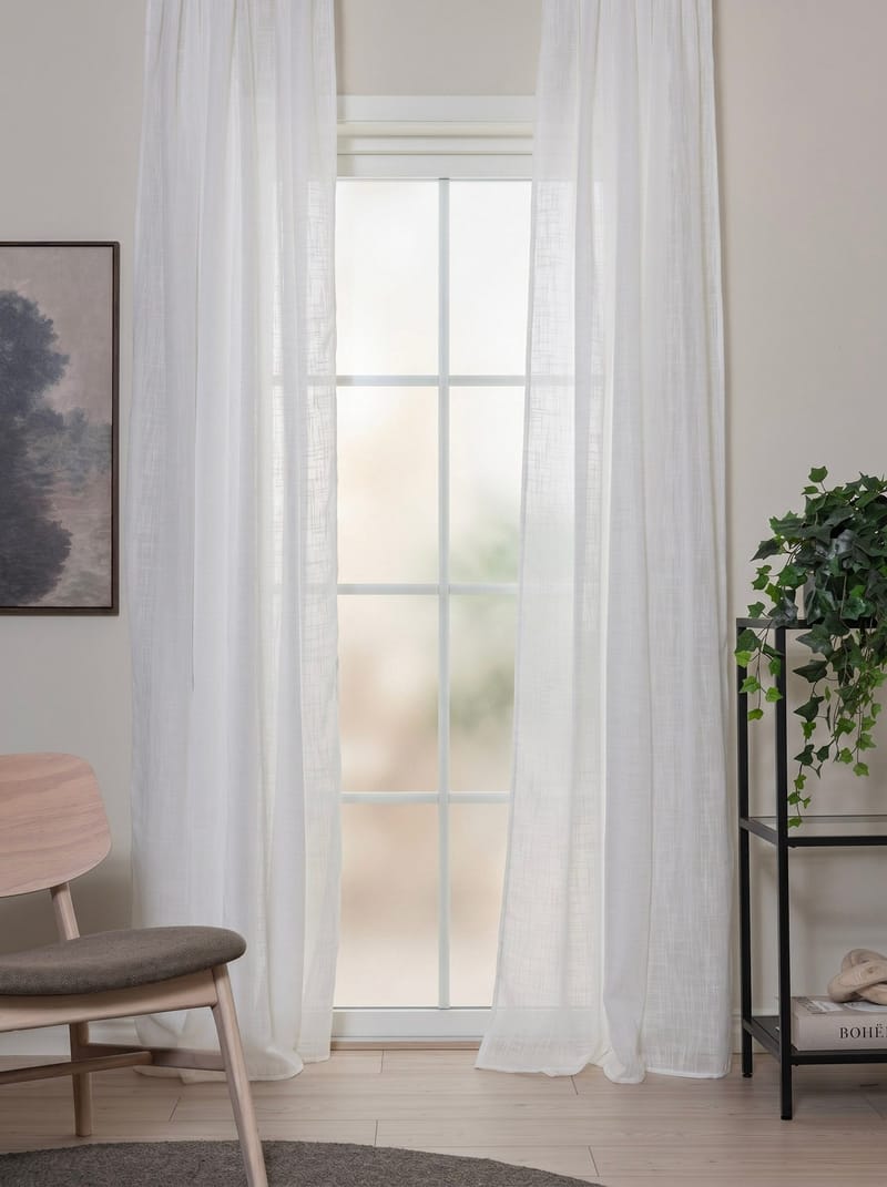 Gardin Stella 140x250 cm - Creme - Textilier & mattor - Gardiner & gardinupphängning