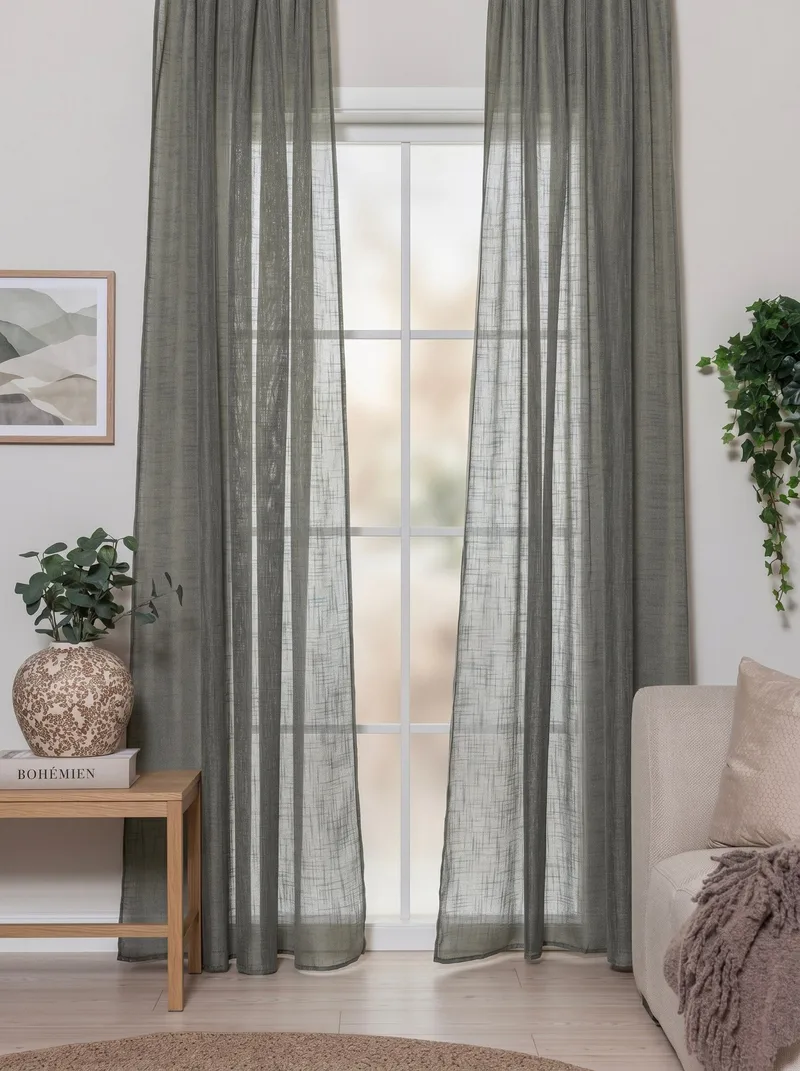 Gardin Stella 140x250 cm - Emerald Green - Textilier & mattor - Gardiner & gardinupphängning