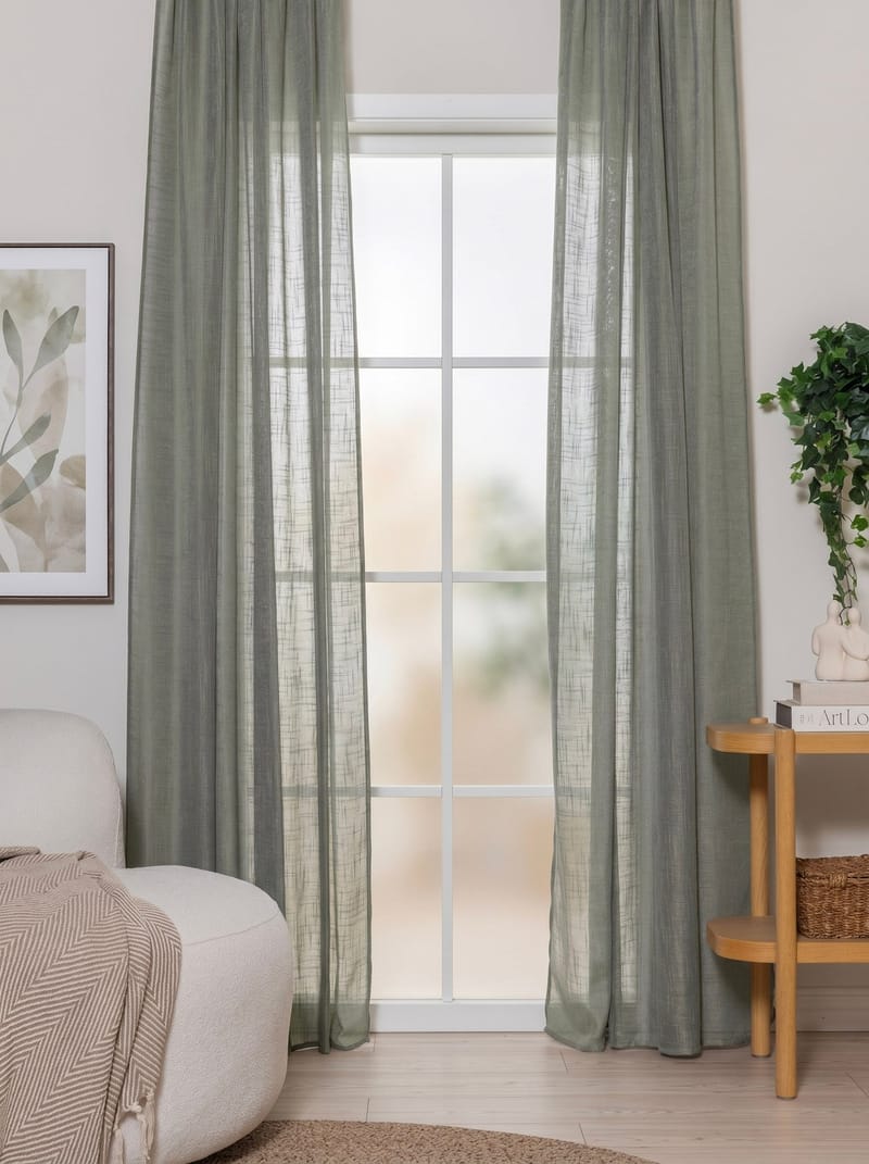 Gardin Stella 140x250 cm - Green - Textilier & mattor - Gardiner & gardinupphängning