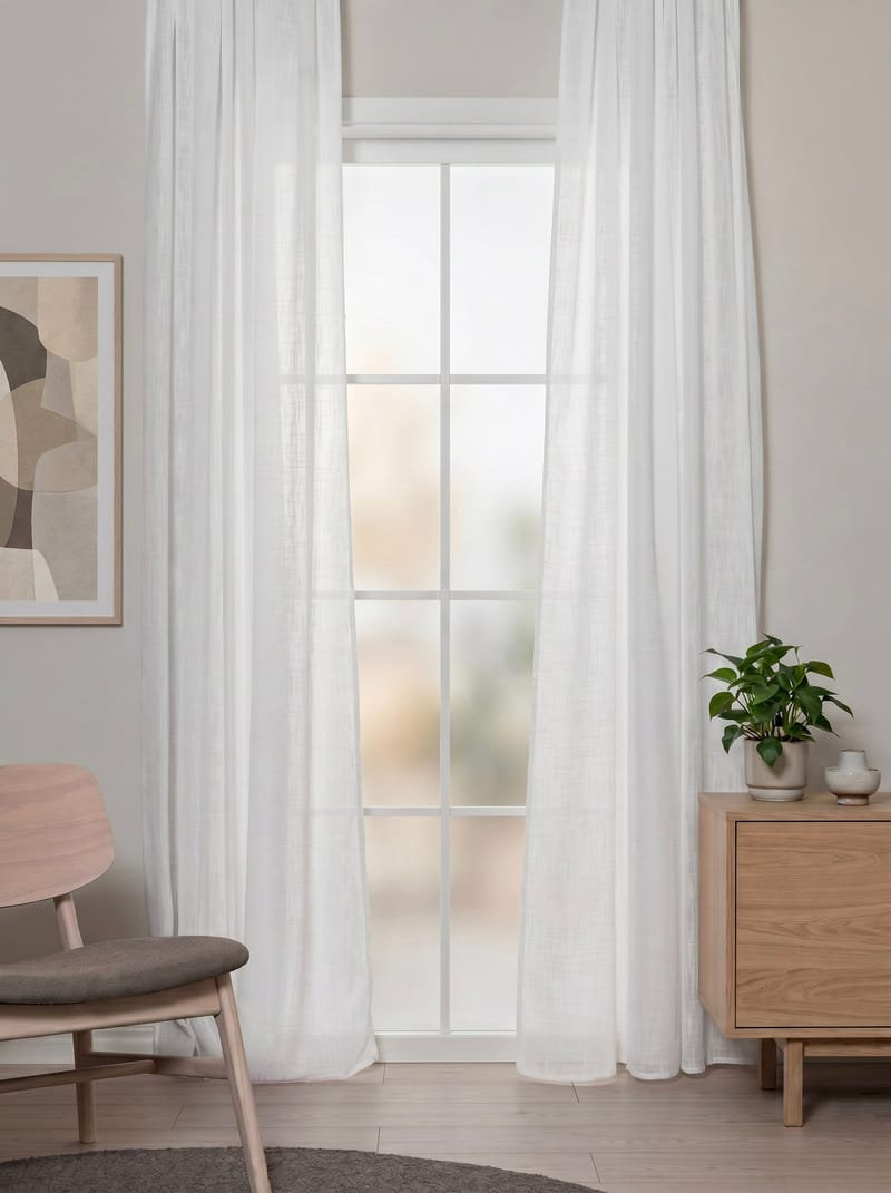 Gardin Stella 140x250 cm - White - Textilier & mattor - Gardiner & gardinupphängning