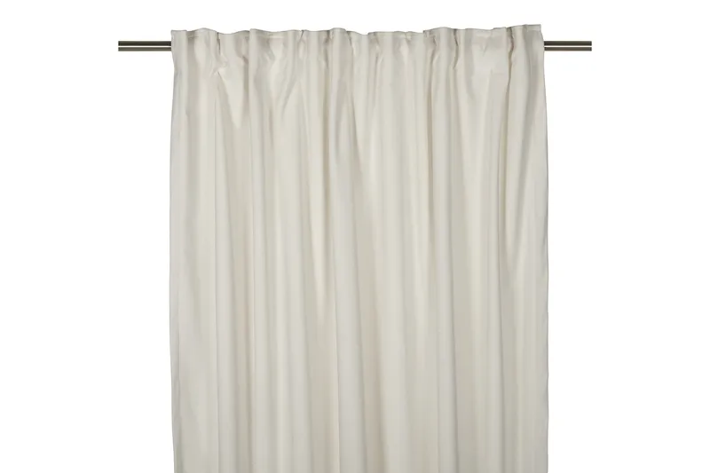 Sameta Sammetsgardin Multibandslängd 2-pack 280 cm - Offwhite - Textilier & mattor - Gardiner & gardinupphängning - Gardinlängd - Hanklängd