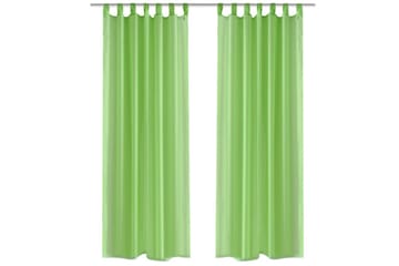 Genomskinlig gardin 140x175 cm 2-pack Apple Green