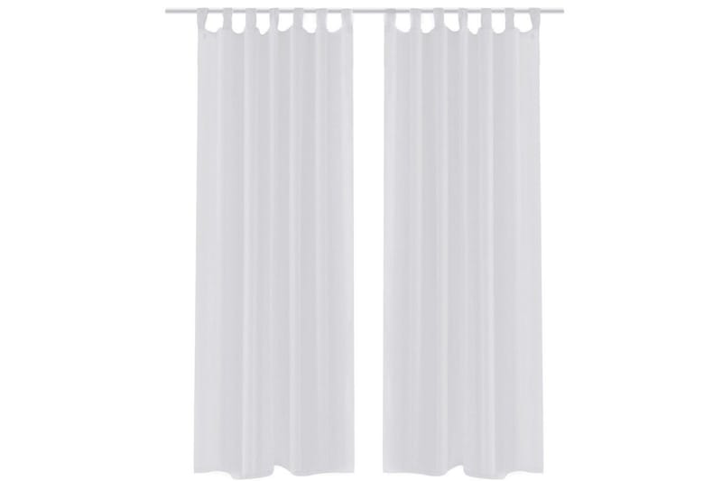 Genomskinlig vit gardin 140x225 cm 2-pack - - Gardiner & gardinupphängning - Panelgardin Genomskinlig vit gardin 140x225 cm 2-pack - - Gardiner & gardinupphängning - Panelgardin