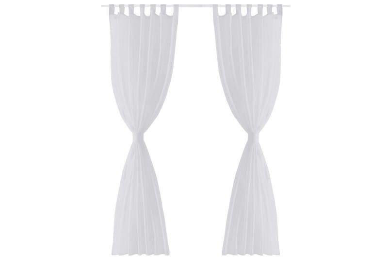 Genomskinlig vit gardin 140x225 cm 2-pack - - Gardiner & gardinupphängning - Panelgardin Genomskinlig vit gardin 140x225 cm 2-pack - - Gardiner & gardinupphängning - Panelgardin