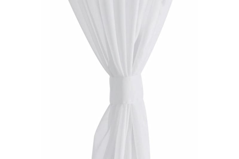 Genomskinlig vit gardin 140x245 cm 2-pack - - Gardiner & gardinupphängning - Panelgardin Genomskinlig vit gardin 140x245 cm 2-pack - - Gardiner & gardinupphängning - Panelgardin