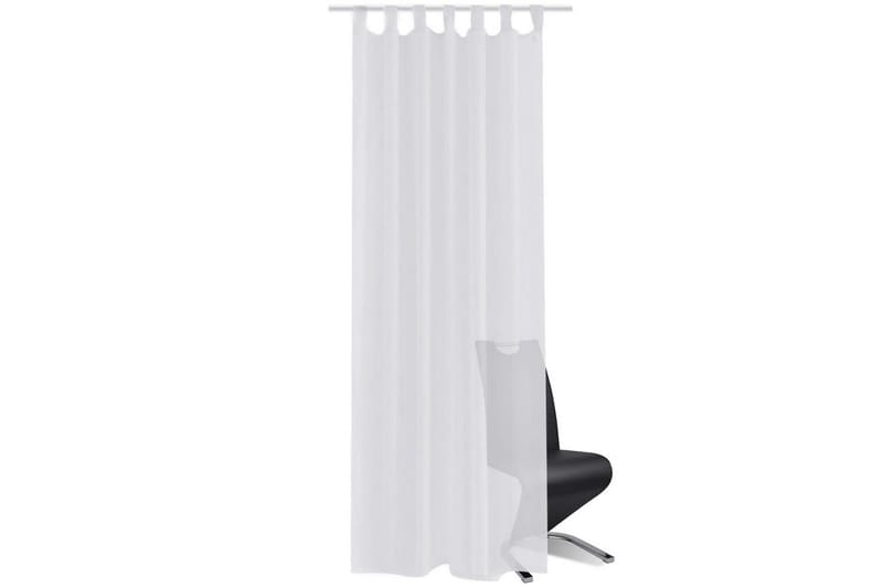 Genomskinlig vit gardin 140x245 cm 2-pack - - Gardiner & gardinupphängning - Panelgardin Genomskinlig vit gardin 140x245 cm 2-pack - - Gardiner & gardinupphängning - Panelgardin