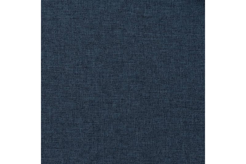 Mörkläggningsgardin med krokar linnelook 2 st blå 140x175 cm - Blå - Textilier & mattor - Gardiner & gardinupphängning