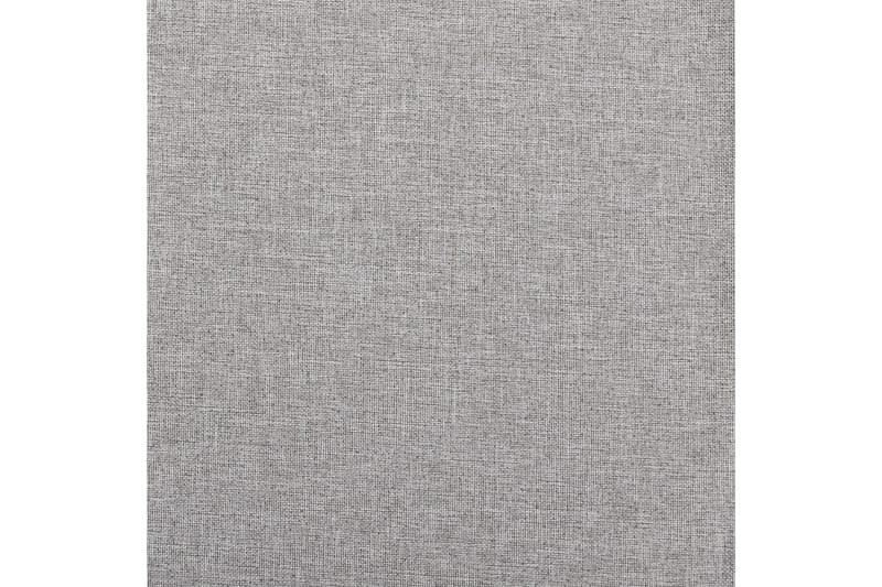 Mörkläggningsgardin med krokar linnelook 2 st grå 140x175 cm - Gardiner & gardinupphängning