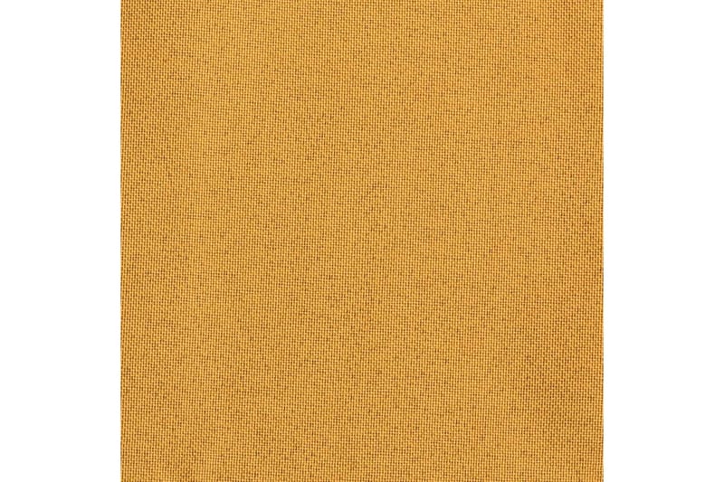 Mörkläggningsgardin med krokar linnelook 2 st gul 140x175 cm - Gardiner & gardinupphängning