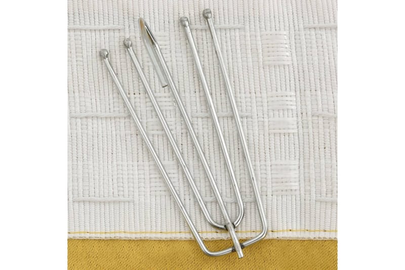 Mörkläggningsgardin med krokar linnelook 2 st gul 140x175 cm - Textilier & mattor - Gardiner & gardinupphängning