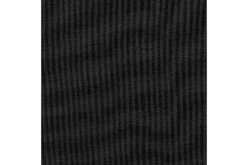 Mörkläggningsgardin med krokar linnelook 2 st svart 140x225 - Gardiner & gardinupphängning