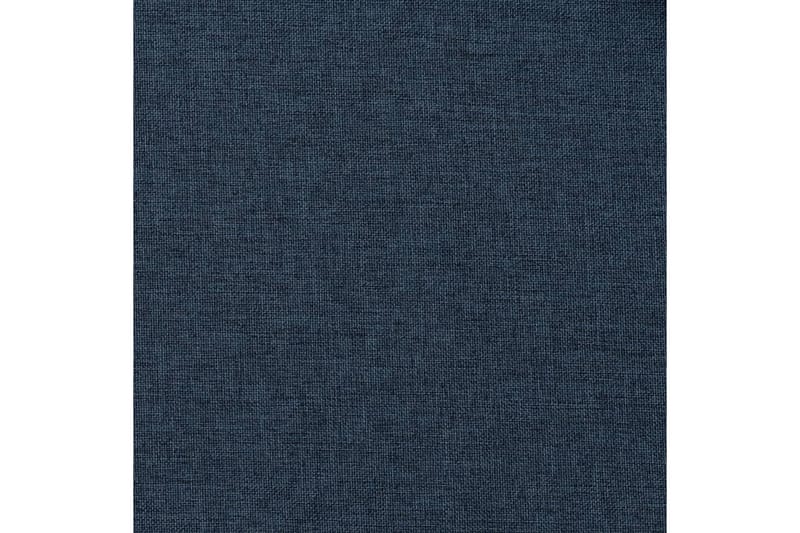 Mörkläggningsgardin med krokar linnelook blå 290x245 cm - Gardiner & gardinupphängning