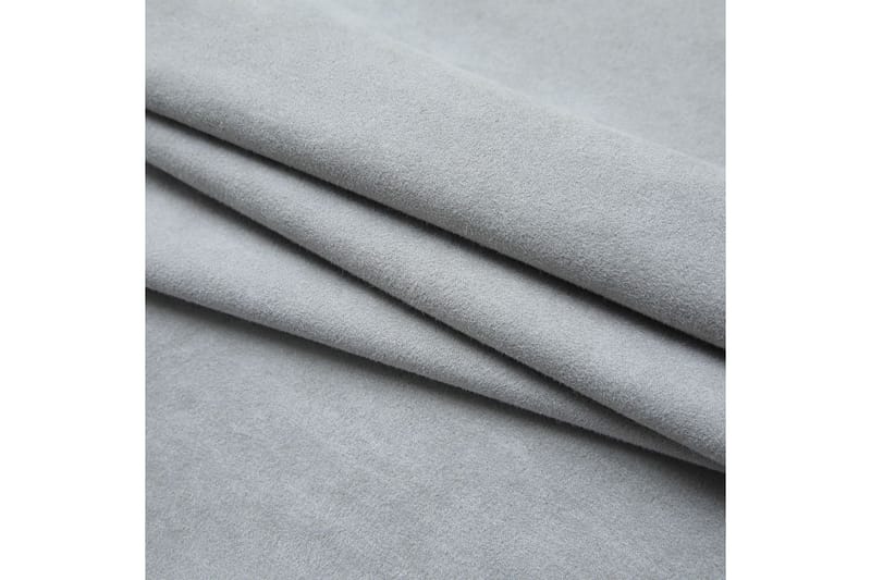Mörkläggningsgardiner med krokar 2 st grå 140x245 cm - Textilier & mattor - Gardiner & gardinupphängning