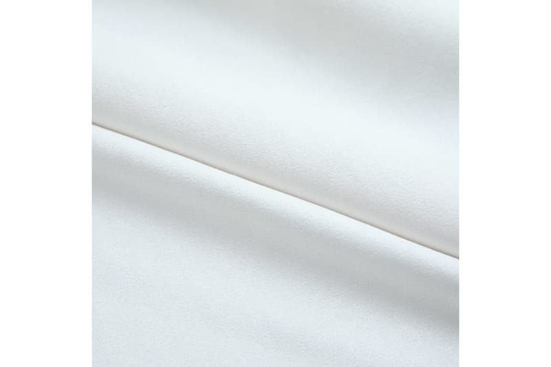 Mörkläggningsgardiner med krokar 2 st gråvit 140x245 cm - Textilier & mattor - Gardiner & gardinupphängning