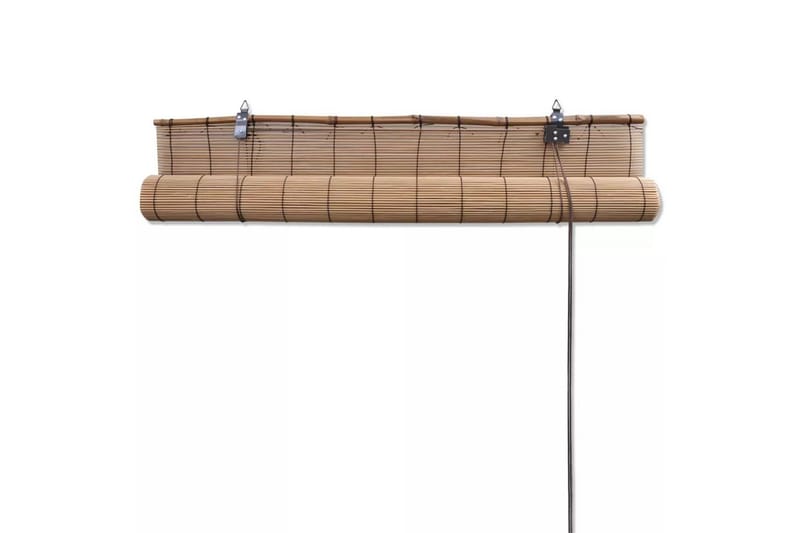 Rullgardin i bambu 140x160 cm brun - Gardiner & gardinupphängning - Bambu rullgardin - Rullgardin