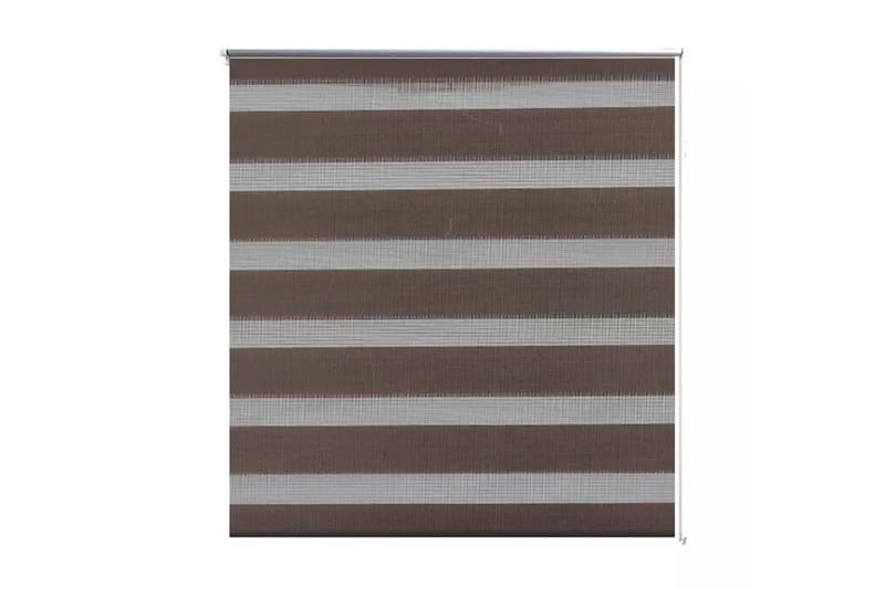 Rullgardin randig brun 120 x 175 cm transparent - Brun - Rullgardin - Gardiner & gardinupphängning