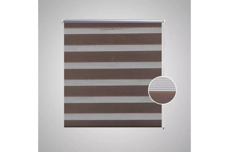 Rullgardin randig brun 120x230 cm transparent - Rullgardin - Gardiner & gardinupphängning