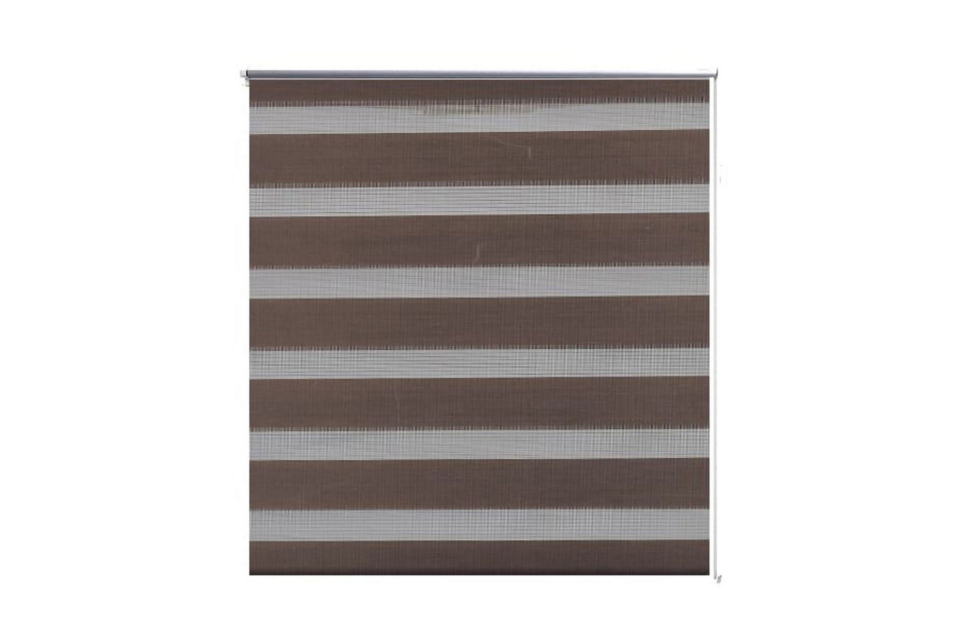 Rullgardin randig brun 60x120 cm transparent - Brun