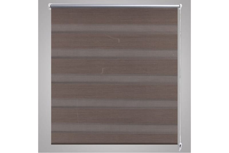 Rullgardin randig brun 60x120 cm transparent - Brun - Textilier & mattor - Gardiner & gardinupphängning - Rullgardin