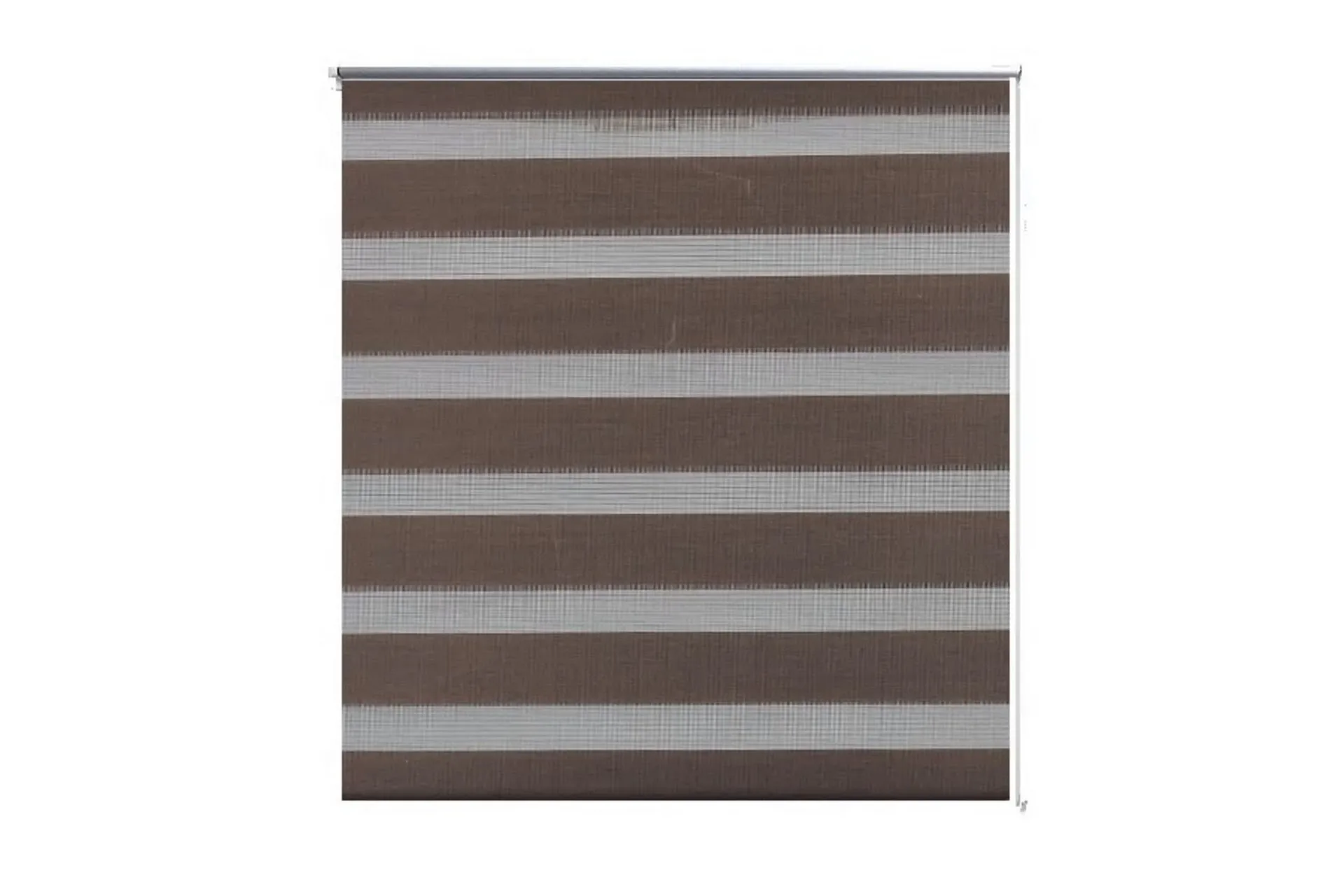 Rullgardin randig brun 80x150 cm transparent -