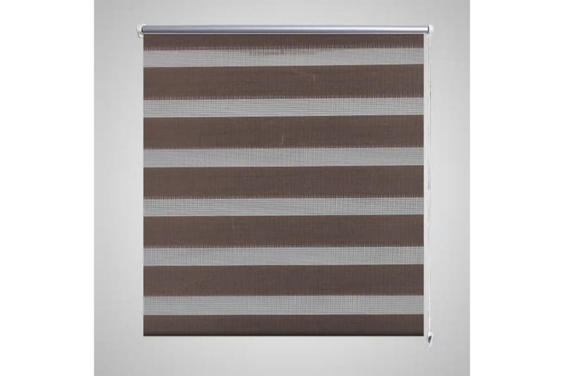 Rullgardin randig brun 80x150 cm transparent - Textilier & mattor - Gardiner & gardinupphängning - Rullgardin