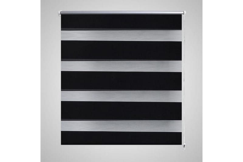 Rullgardin randig svart 60x100 cm transparent - Svart - Gardiner & gardinupphängning - Rullgardin