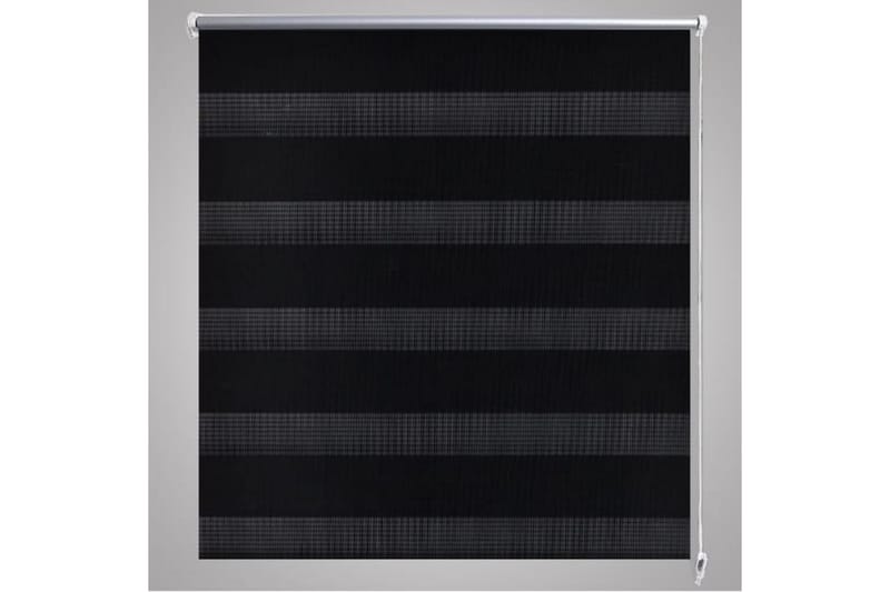 Rullgardin randig svart 60x100 cm transparent - Svart - Gardiner & gardinupphängning - Rullgardin