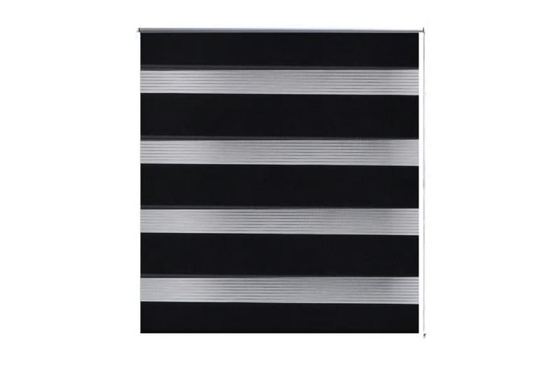 Rullgardin randig svart 60x100 cm transparent - Svart - Rullgardin - Gardiner & gardinupphängning