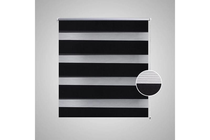 Rullgardin randig svart 90x150 cm transparent - Rullgardin - Gardiner & gardinupphängning