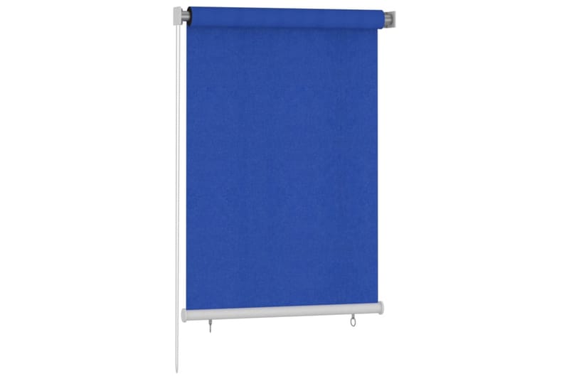 Rullgardin utomhus 100x140 cm blå HDPE - Blå - Textilier & mattor - Gardiner & gardinupphängning - Rullgardin