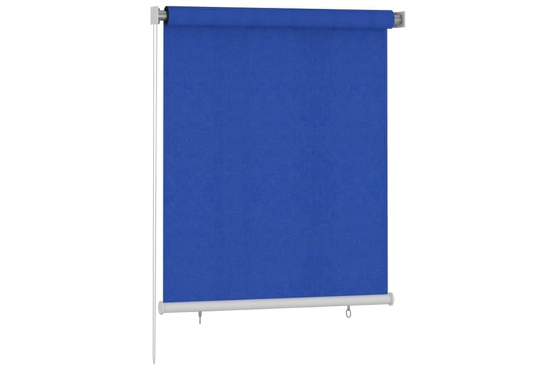 Rullgardin utomhus 120x140 cm blå HDPE - Blå - Rullgardin - Gardiner & gardinupphängning