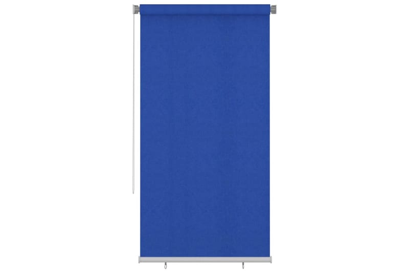 Rullgardin utomhus 120x230 cm blå HDPE - Blå - Gardiner & gardinupphängning - Rullgardin