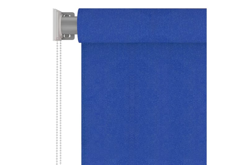 Rullgardin utomhus 140x230 cm blå HDPE - Blå - Rullgardin - Gardiner & gardinupphängning