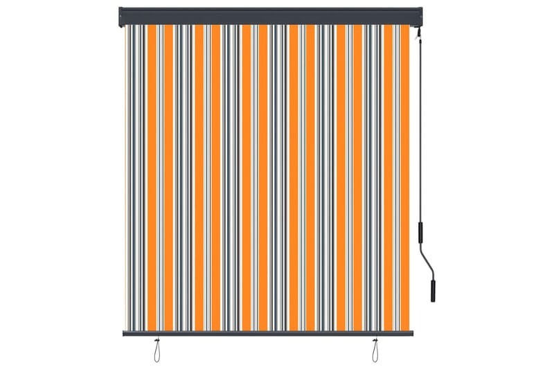 Rullgardin utomhus 140x250 cm gul och blå - Textilier & mattor - Gardiner & gardinupphängning - Rullgardin