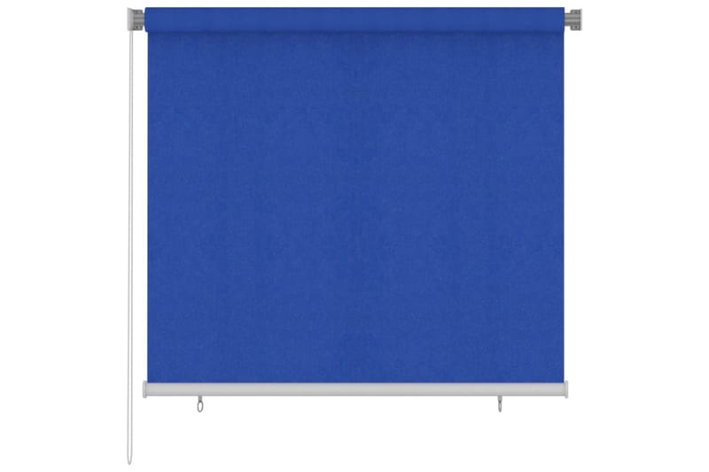 Rullgardin utomhus 160 x 140 cm blå HDPE - Blå - Rullgardin - Gardiner & gardinupphängning
