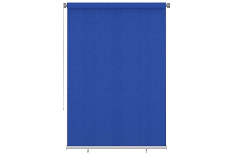 Rullgardin utomhus 160x230 cm blå HDPE - Blå - Textilier & mattor - Gardiner & gardinupphängning - Rullgardin