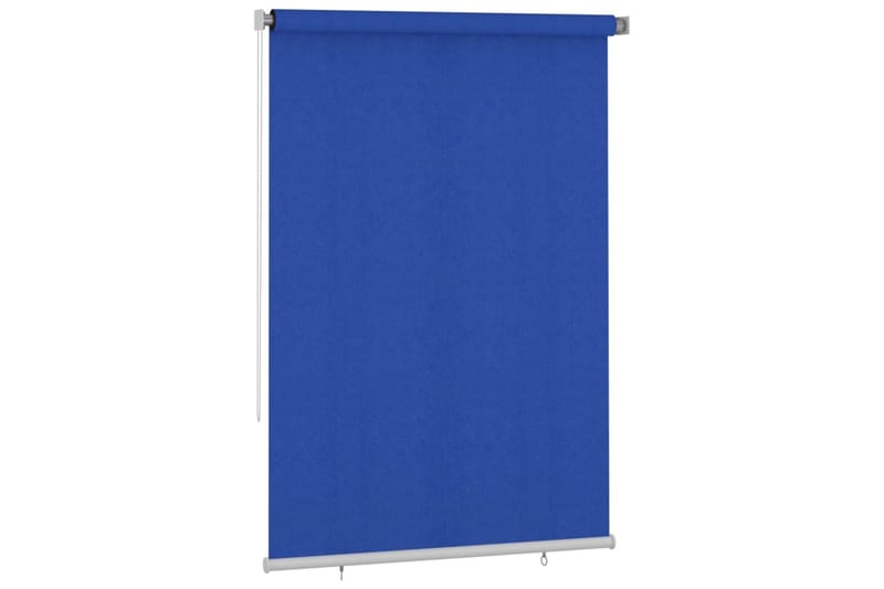 Rullgardin utomhus 160x230 cm blå HDPE - Blå - Rullgardin - Gardiner & gardinupphängning