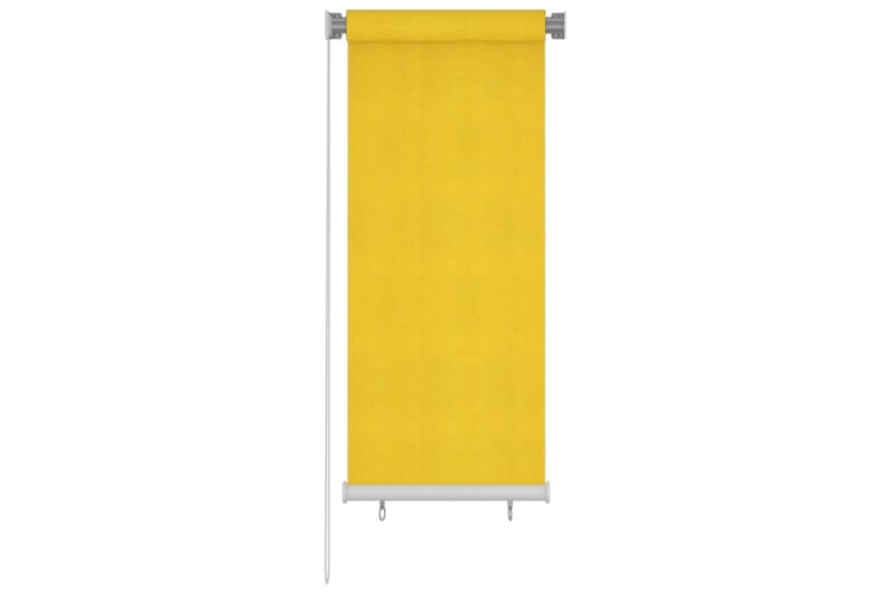 Rullgardin utomhus 60x140 cm gul HDPE - Gul - Gardiner & gardinupphängning - Rullgardin